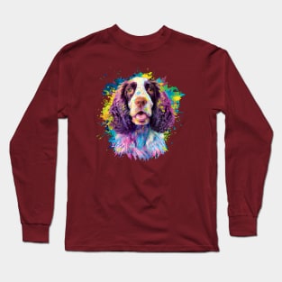 Springer Spaniel Happy Dog Photo Design Long Sleeve T-Shirt